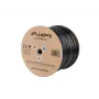Sieťový kábel LANBERG Cat5e U/UTP LCU5-21CU-0305-BK, 305 m, 24 AWG, PVC plášť, čierny