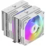CPU chladič Silentware Titan RGB White, dvojvežový vzduchový chladič, 265 W TDP, 2× 120 mm PWM ARGB ventilátory