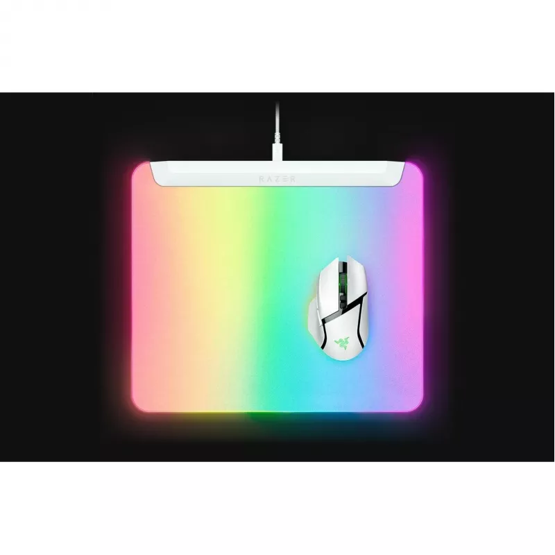 Razer Firefly V2 Pro - podložka pod myš - plne podsvietená RGB, herná - biela (RZ02-04920200-R3M1)