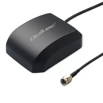 GPS/GLONASS anténa QOLTEC model 57055 s magnetickou základňou, 28 dB zosilnenie