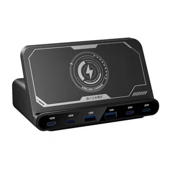 Nabíjačka BlitzWolf BW-S27 160W, 2×USB-A, 4×USB-C
