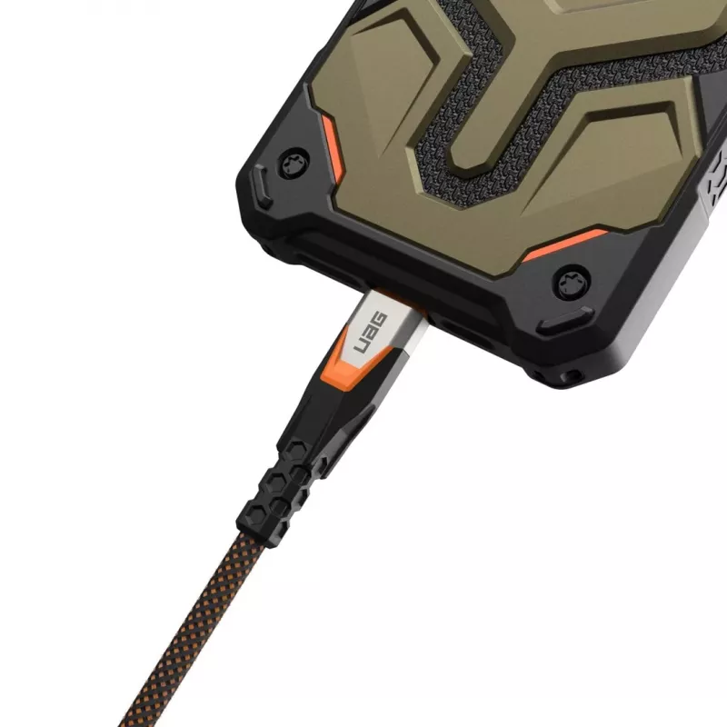 Kábel USB-C na USB-C C2G 9B4415114097 USB 3.2 Gen 2x2 0,75 m – čierny/oranžový