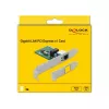 DeLOCK 90381 Gigabitová sieťová karta PCI Express x1, 1x RJ45, RTL8111
