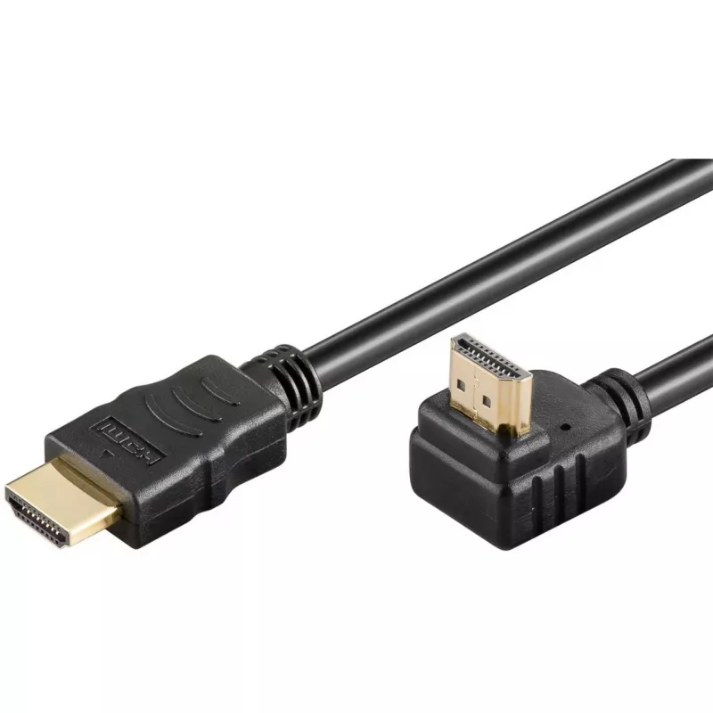 Goobay 61296 - High Speed HDMI kábel s Ethernet uhlovým konektorom 4Ka60Hz 2.0 - kábel - digitálny/display/video