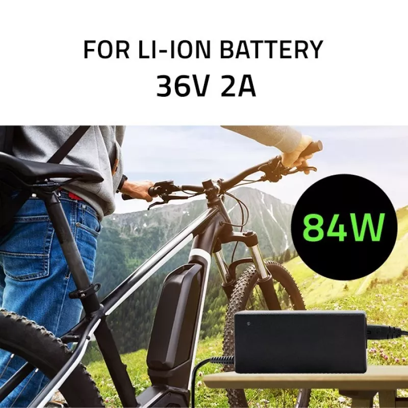 Qoltec 50760 nabíjačka pre e-bike batérie 36V | 42V | 2A | 5,5*2,1