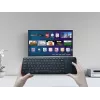 Bezdrôtová klávesnica RF TRACER TRAKLA46367 — plná veľkosť, membránová, touchpad, 2,4 GHz, čierna