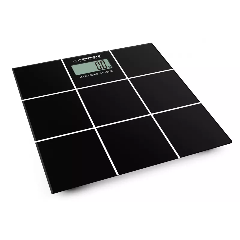 Osobná váha Esperanza EBS004 - elektronická, 180 kg, čierne sklo