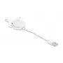Kábel DeLOCK Easy 45 modul USB 2.0 zasúvací kábel USB Type-A na 8 Pin Lightning konektor samica biely