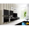Cama Square skriňa VIGO 50/50/30 biela/čierna lesk