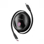 USB-C nabíjací kábel Baseus P10364500113-Z2, 100 W, čierny, USB-C na USB-C