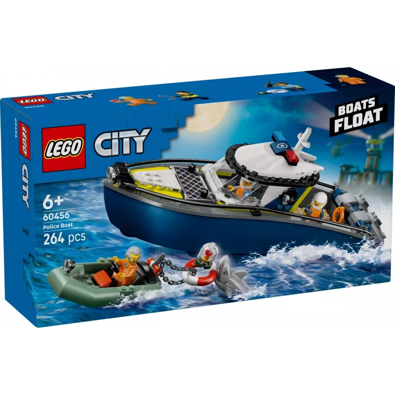 LEGO CITY 60456 Policajná loď prenasledovanie