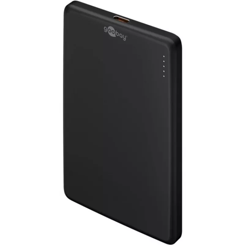 Goobay magnetická bezdrôtová powerbanka | 70182 | 5000 mAh | USB-C | čierna
