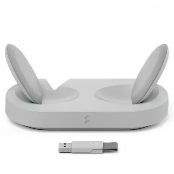 Fractal Design Scape headset káblový & bezdrôtový hlavový most hudba nabíjacia stanica sivá