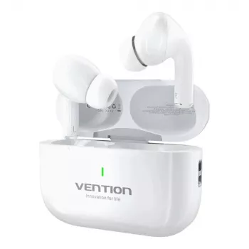 Headset Vention Echo Lite E11 True Wireless Stereo (TWS), Bluetooth, Open-Ear, dosah 10 m, USB-C, biela