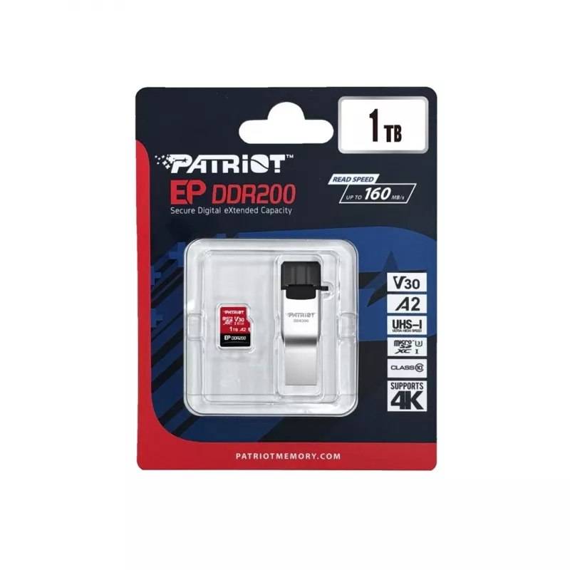 Patriot Memory EP DDR200 pamäťová karta 1TB MicroSDXC 160/120 MB/s (PEF1TEP33MCX)