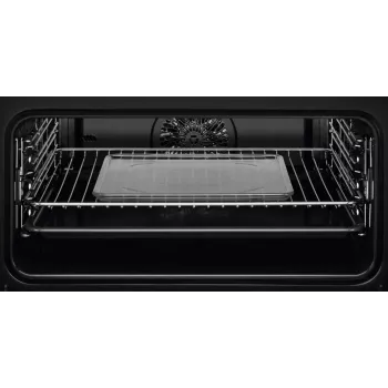 Vstavaná rúra Electrolux EVL6E49X, kompaktná 45 cm, kov, čierna, CombiQui