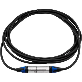 PSSO XLR kábel 3-polový, 5 m, čierny, Neutrik kompatibilné konektory