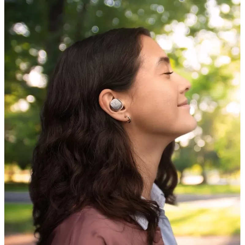 SENNHEISER Momentum MTW4 bezdrôtové Bluetooth Noise-Cancelling športové slúchadlá - biela & strieborná