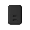 Crong nástenná nabíjačka Ultra Compact GaN 35W PD 3.0 2x USB-C (čierna)