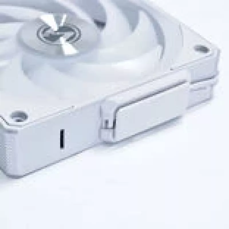120mm Lian Li UNI FAN 12CL1W3W biely bezdrôtový ventilátor do skrine — 120mm, kompatibilný s PWM hubom, modulárny