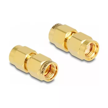 DeLOCK adaptér RP-SMA samec na RP-SMA samec priemer 9 mm šírka 18,9 mm