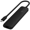Satechi 7-in-1 USB-C slim multiport adaptér Ethernet (USB-C PD, 2x USB-A, HDMI 4K, Ethernet, čítačka kariet micro/SD) (čierna)