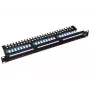 Alantec PK013 patch panel 19" 1U, 24x RJ-45, Cat5e UTP, LSA, s policou, čierny
