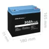 Nabíjateľná batéria LiFePO4 QOLTEC 12,8V 30Ah 384Wh s BMS