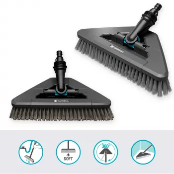 Gardena Cleansystem kefa na násadu soft flex, 18812-20