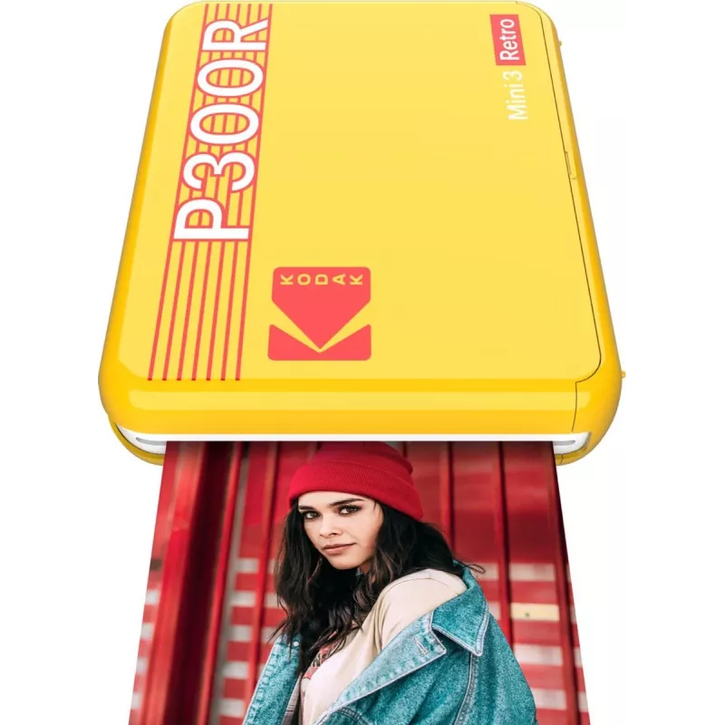 Kodak Mini 3 Square Retro Pass Photo Printing Technology tlačiareň žltá