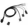 Kábel ek water blocks EK-Loop OmniLink 6-Pin Dual PWM 50 cm — 6-Pin-PWM-Y-kábel, 50 cm dĺžka