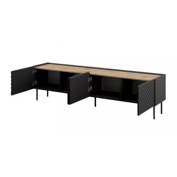 4D TV skrinka ONDA 200x40x35-54 čierna (stojaca alebo na stenu)