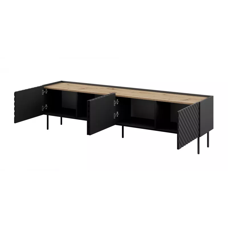 4D TV skrinka ONDA 200x40x35-54 čierna (stojaca alebo na stenu)