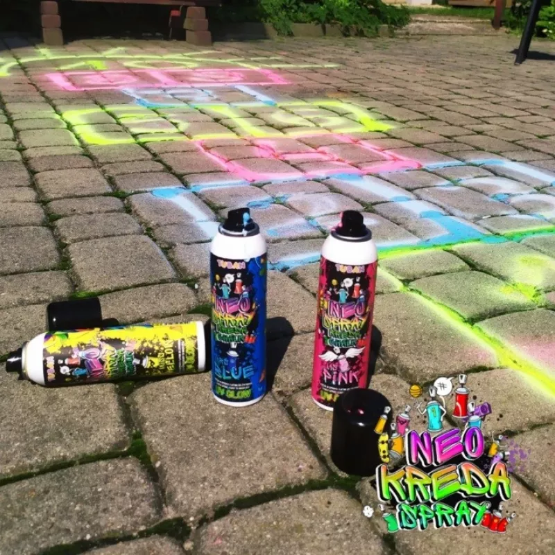 Tuban NEO CHALK SPRAY žltý 150 ml písacia farba žltá
