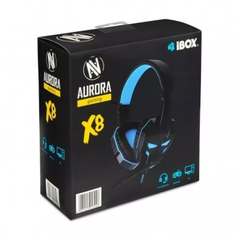 IBOX X8 GAMING SHPIX8MV slúchadlá (čierne) (SHPIX8MV)