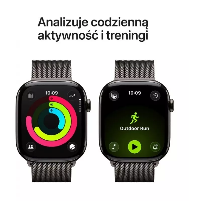 Apple Watch Series 11 GPS + Cellular 46mm puzdro Slate Titanium s Milanese Loop Slate M/L