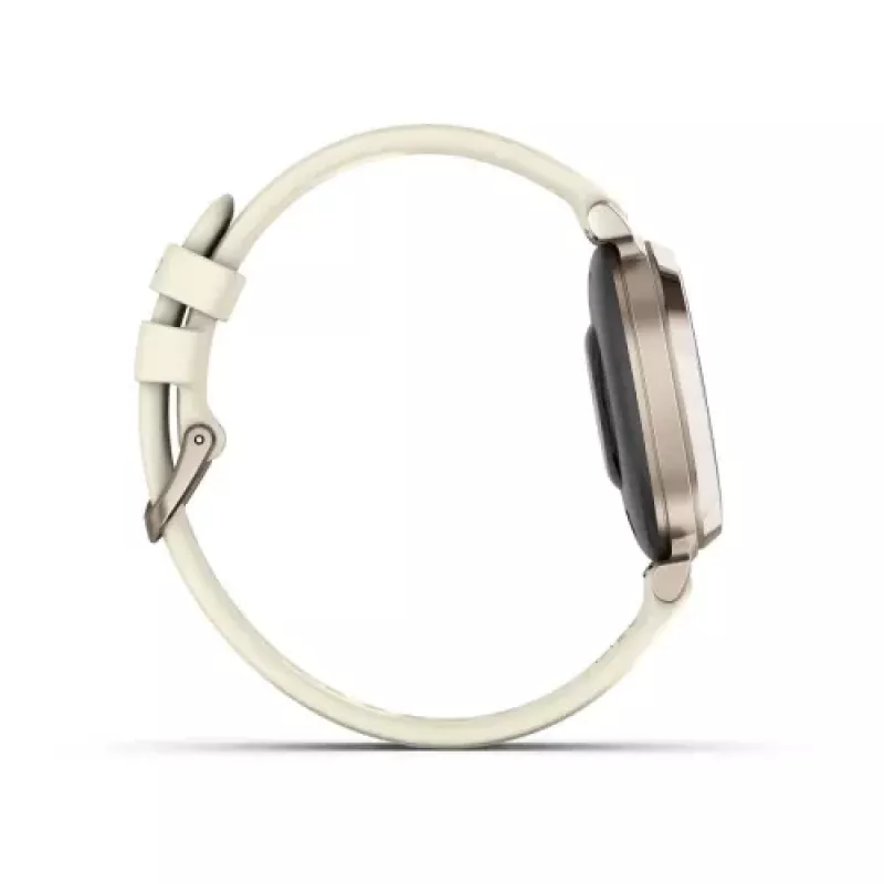 Garmin Lily 2 35 mm inteligentné hodinky s GPS, dotykový LCD displej 2,1 cm (0,84") 240 x 201, hliníkové puzdro, silikónový remienok Coconut, krémovo zlaté