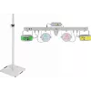 LED laserový bar set EUROLITE KLS so stojanmi na reproduktory BPS-3, biela