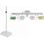 LED laserový bar set EUROLITE KLS so stojanmi na reproduktory BPS-3, biela