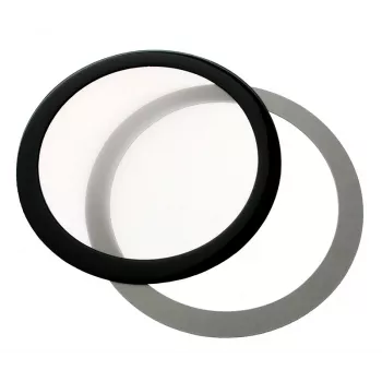 Protiprachový filter DEMCiflex 120 mm okrúhly, čierna/biela pre skriňové ventilátory a vetracie otvory