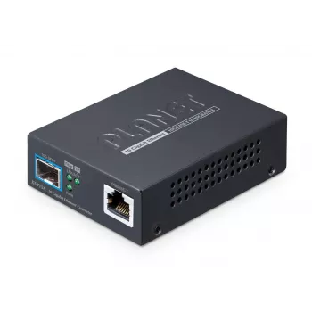 Mediálny konvertor PLANET 10GBASE-T na 10GBASE-X SFP+ medený port čierny