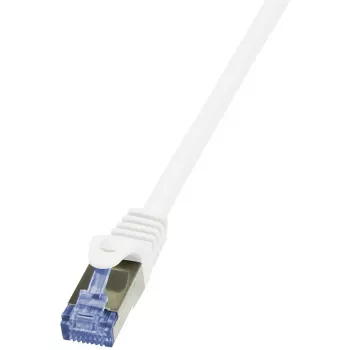 Sieťový kábel LogiLink 10m Cat.6A RJ-45 S/FTP biely