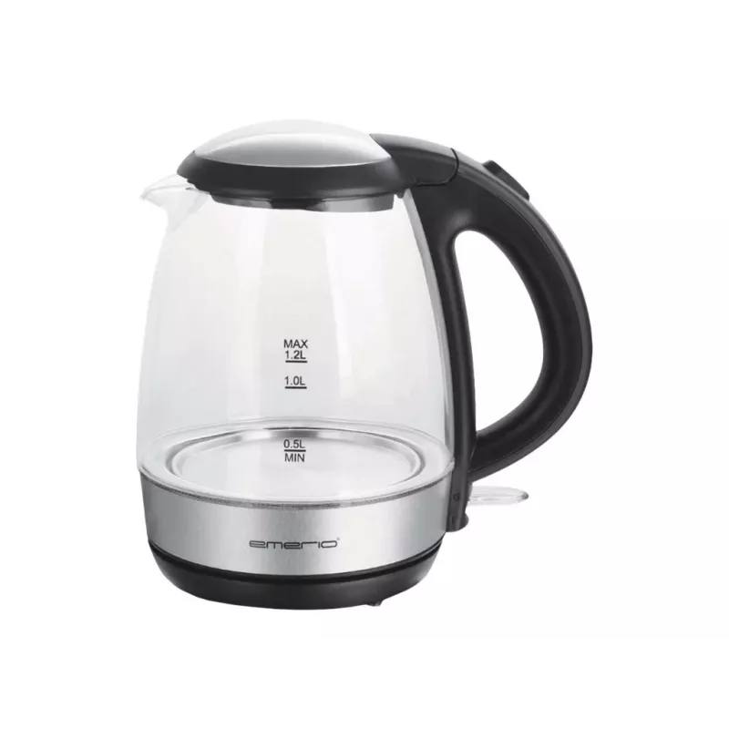 Rýchlovarná kanvica Emerio 1,2L 2200W sklo