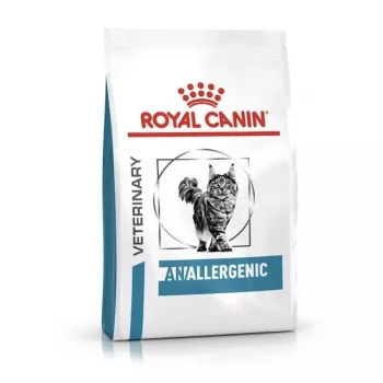 Suché krmivo pre mačky Royal Canin Anallergenic VHN 4 kg — hypoalergénna veterinárna diéta, bielkoviny 24,6 %, tuk 17 %