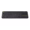 Logitech Wireless Touch Keyboard K400 Plus - klávesnica - s touchpadom - bezdrôtová - 2,4 GHz - Belgicko - čierna