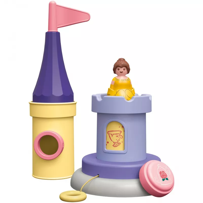 PLAYMOBIL JUNIOR & Disney: Belles hracia veža so zvukom | hracia sada pre deti 1-3