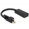 Video kábel adaptér DeLOCK 62640 Mini DisplayPort na HDMI 0,25 m čierny