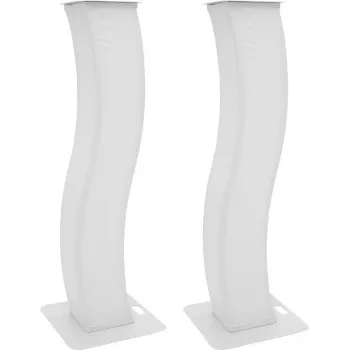 Eurolite 32000060 2x Stage Stand 150 cm, zakrivený, s krytom a taškou, biely