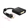 Videokábel-adaptér DeLOCK 62639 Mini DisplayPort na DVI-I 0,25m čierny