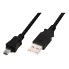 Prepojovací kábel USB A / Mini-USB B M/M 1 m čierny